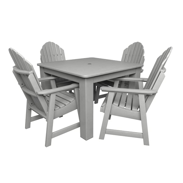 Highwood Usa Hamilton 5pc Square Outdoor Patio Furniture Dining Set AD-DNA44-CGE - main